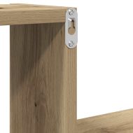 Стенни рафтове 2 бр дъб артизан 100x15x20см инженерно дърво