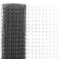Кокошкарска мрежа, с PVC покритие, 25x1,5 м, сива