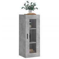 Стенен шкаф бетонно сив 34,5x34x90 см