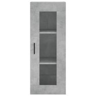 Стенен шкаф бетонно сив 34,5x34x90 см
