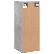 Стенен шкаф бетонно сив 34,5x34x90 см
