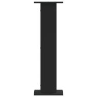 Стойки за тонколони 2 бр черни 30x30x95 см инженерно дърво