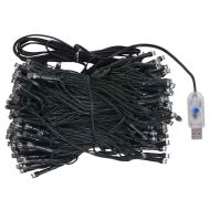 Изкуствена осветена коледна елха с топки и шишарки 180 см