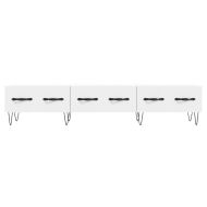 ТВ шкаф, бял, 150x36x30 см, инженерно дърво