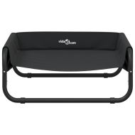 Повдигнато легло за куче, антрацит, Оксфорд плат и стомана