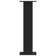 Стойки за растения 2 бр черни 30x30x95 см инженерно дърво