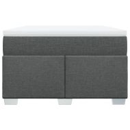 Боксспринг легло с матрак, тъмносиво, 120x200 см, плат