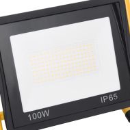 LED прожектор с дръжка, 100 W, топло бяло