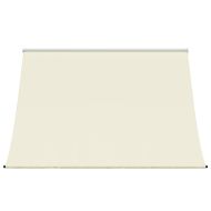 Прибираща се тента, кремава, 200x150 см, плат и стомана