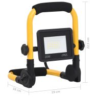 LED прожектор с дръжка, 20 W, топло бяло