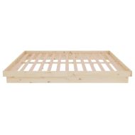 Рамка за легло без матрак, масивна дървесина, 160x200 см