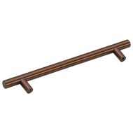 Дръжки за шкафове, 10 бр, бронз, 160 мм, неръждаема стомана