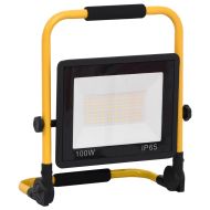 LED прожектор с дръжка, 100 W, студено бяло