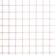 Кокошкарска мрежа, стомана с PVC покритие, 10x1,5 м, червена