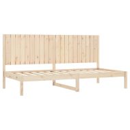 Дневно легло без матрак, 90x200 см, борово дърво масив