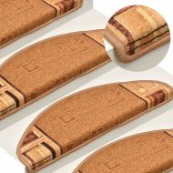 Самозалепващи стелки за стъпала, 15 бр, бежови, 65x21x4 см