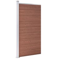 Ограден панел, WPC, 95x186 см, кафяв