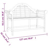 Градински лаундж комплект от 4 части тиково дърво масив