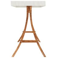 Стол-люлка с възглавница и сенник, масивно дърво смърч