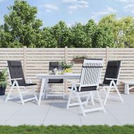 Възглавници за столове с облегалка 4 бр антрацит Оксфорд плат