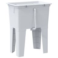 Вана за пране, бяла, 59x41x75 см, смола