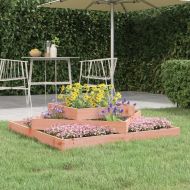 Плантер, 112x112x27 см, масивна дугласка дървесина