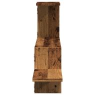 Стенен рафт, старо дърво, 104x15x49 см, инженерно дърво