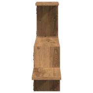 Стенен рафт, дъб артизан, 104x15x49 см, инженерно дърво