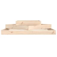 Плантер, 112x112x27 см, борово дърво масив