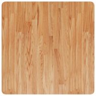 Квадратен плот за маса, светлокафяв, 70x70x4 см, дъб масив