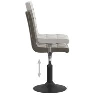 Въртящи трапезни столове, 4 бр, тъмносиви, кадифе