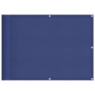 Балконски параван син 75x700 см 100% полиестер оксфорд