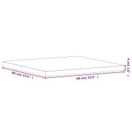 Плот за маса 60x60x4 см квадратен масивен бук