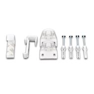 Затъмняваща ролетна щора 124,4x175 см, ширина на плата 120 см, почти бяла