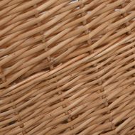 Кошница за дърва за огрев с дръжки 78x54x34 см естествена върба