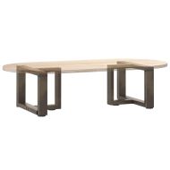 Крака за масичка за кафе, Т-образни, 2 бр., черни, 40x25x(30-31) см, стомана