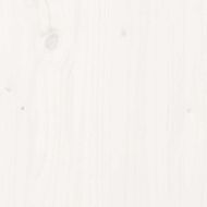 Рамка за легло без матрак, бял, 90x190 см, борово дърво масив