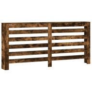 Капак за радиатор, опушен дъб, 175x20x82 см, инженерно дърво