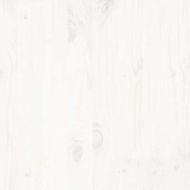 Рамка за легло без матрак, бял, 135x190 см, бор масив