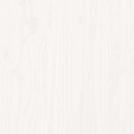 Рамка за легло без матрак, бял, 180x200 см, бор масив