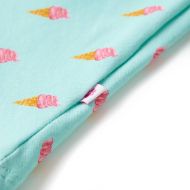 Детска рокля с шнур, светла мента, 140