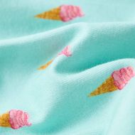 Детска рокля с шнур, светла мента, 140