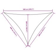 Платно-сенник, Оксфорд плат, триъгълно, 4x4x5,8 м, кафяво