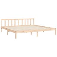 Рамка за легло с табла Super King Size дърво масив