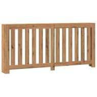 Капак за радиатор, дъб артизан, 175x20x82 см, инженерно дърво