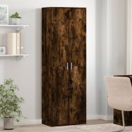 Висок шкаф, опушен дъб, 60x35x180 см, инженерно дърво