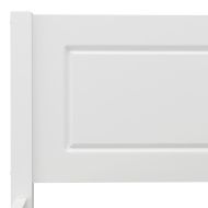 Рамка за легло, бор масив, бяла, 90x200 cм
