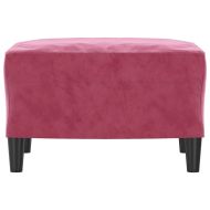 Табуретка, виненочервена, 60x50x41 см, кадифе