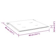 Градински столове с яркозелени възглавници 6 бр тик масив