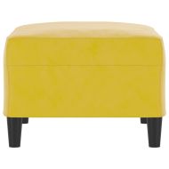 Табуретка, жълта, 70x55x41 см, кадифе